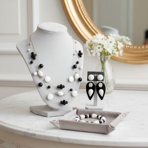 Black and White Necklace Collection